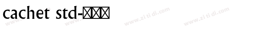 cachet std字体转换